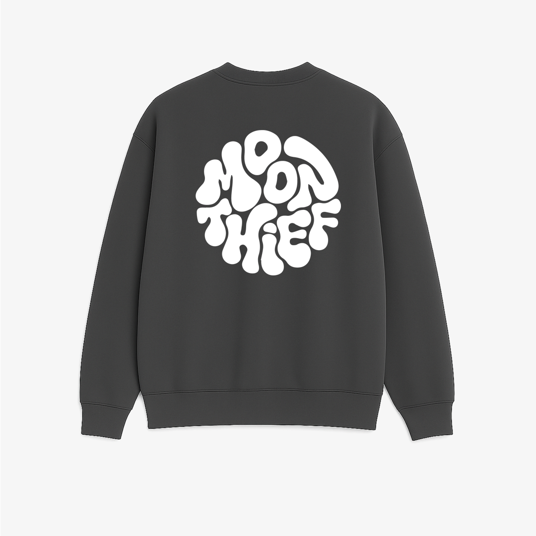 Moon Theif - Printed Oversized Sweatshirt